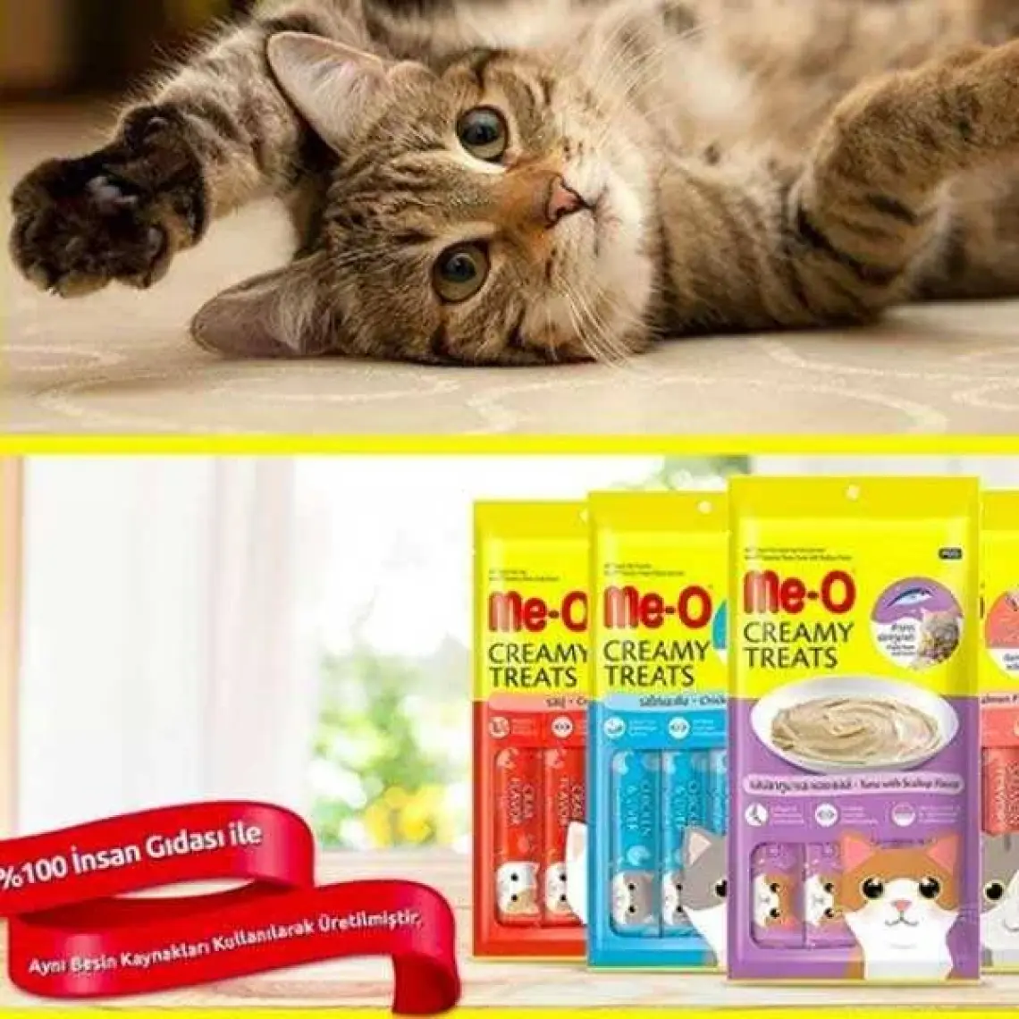 Me-O Creamy Kedi Ödül Maması Yüzgeçli Orkinos Balığı 15 GR