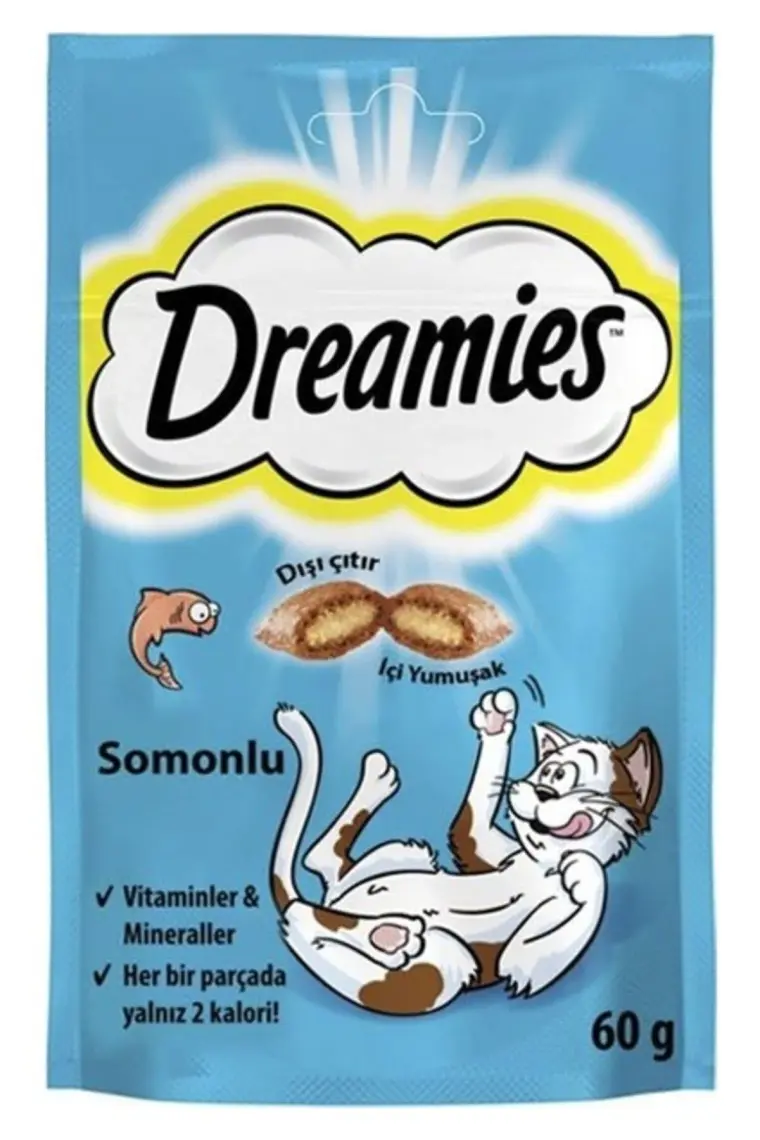 Dreamies Somonlu Kedi Ödül Maması 60 gr x 3 Adet