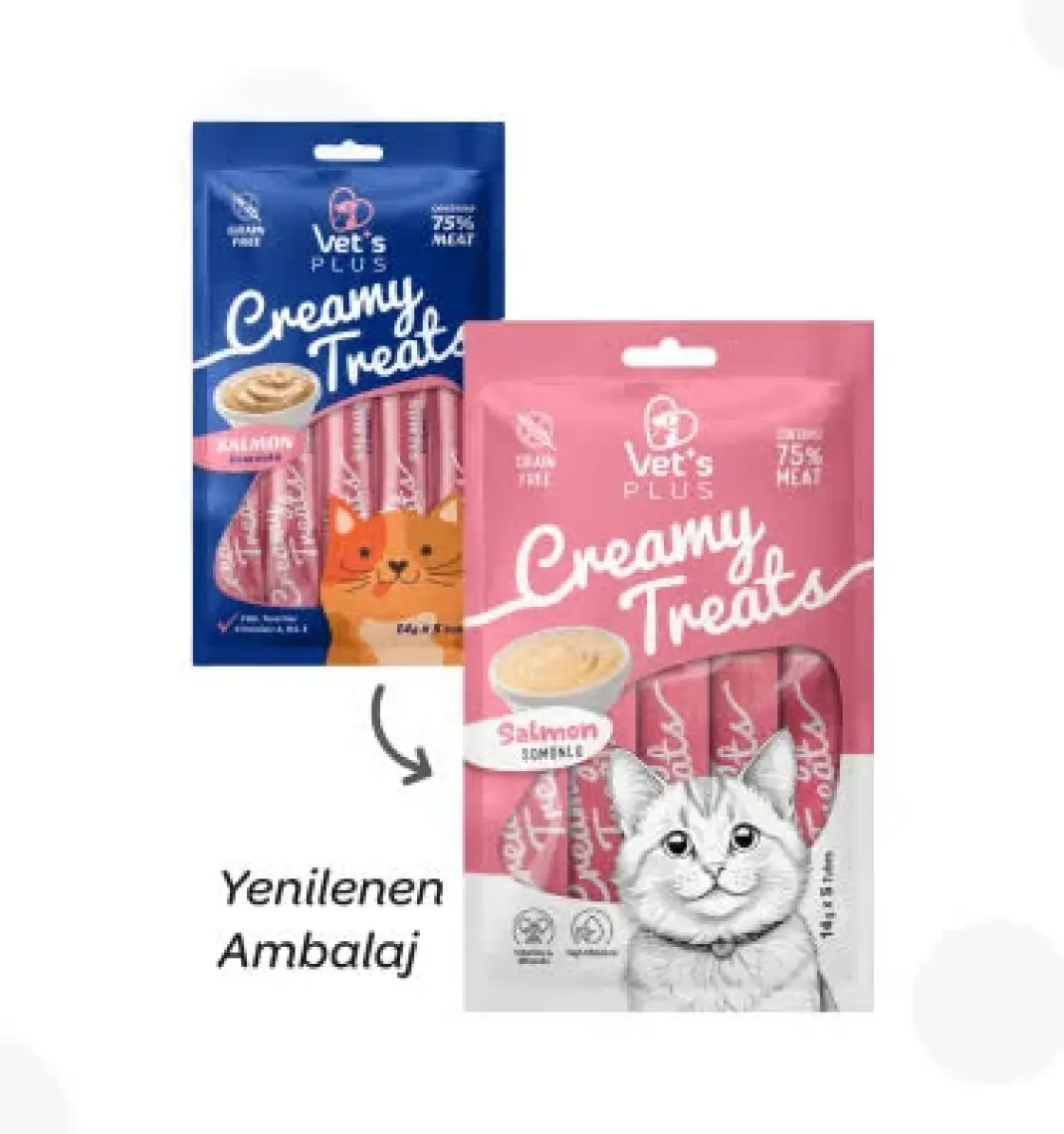 Vet's Plus Somonlu Krema Kedi Ödülü 5x14gr