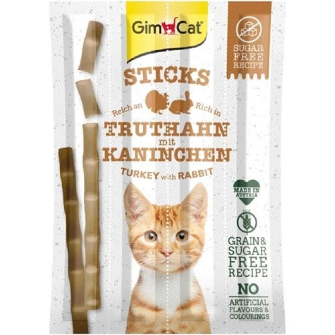 Gimcat Sticks Hindili & Tavşanlı Kedi Ödül Çubukları 4 Parça