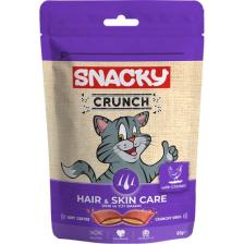 Snacky Crunch Deri ve Tüy Bakımı Tavuklu Kedi Ödülü 60GR.