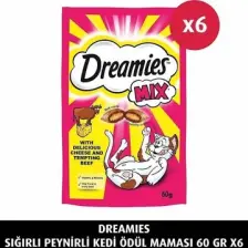 Dreamies Dreamies   Sığırlı Peynirli 60 gr 6x