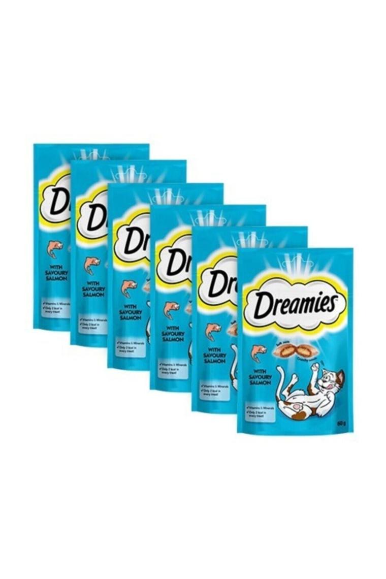 Dreamies Somonlu 60 gr 6'lı Kedi Ödül Maması