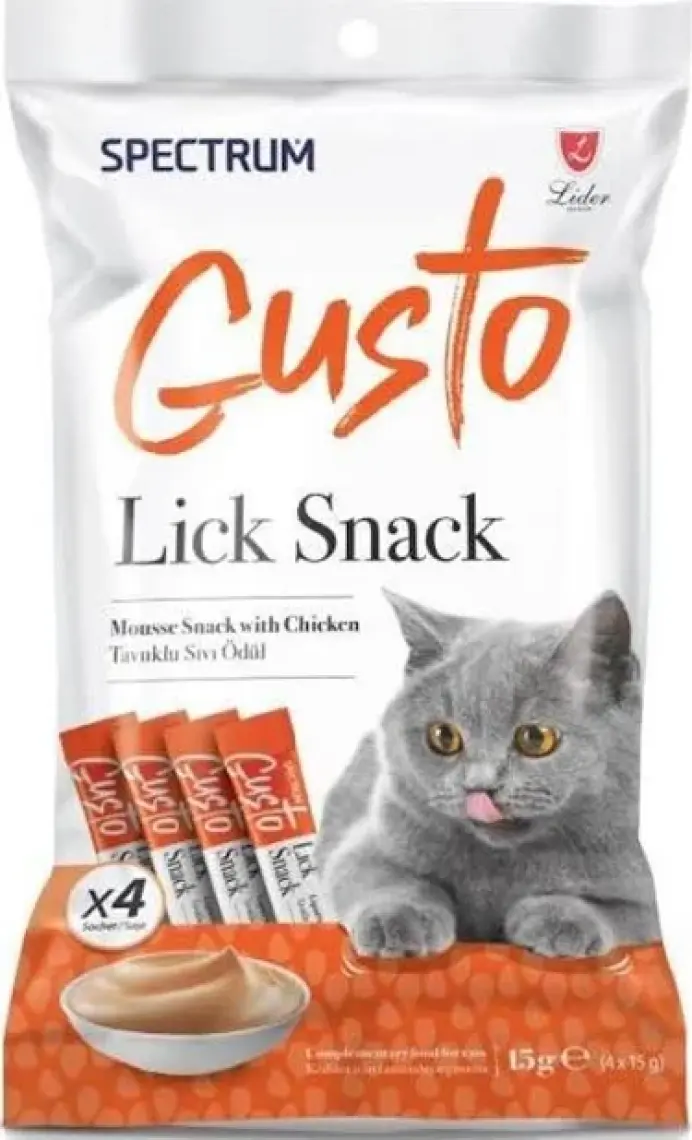 Spectrum Gusto Tavuklu Sıvı Ödül Maması 15 gr 4 x 15 gr