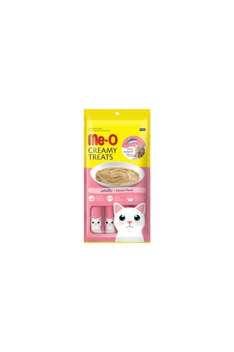 Me-O Creamy Treats Çizgili Orkinos Balıklı 4x15 gr Sıvı Kedi Ödül Maması