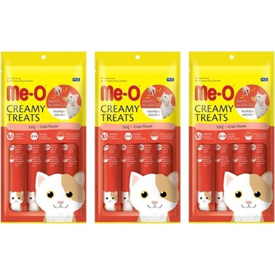 Me-O Creamy Treats Yengeçli Kedi Ödül Maması (4 x 15 G) 3 Adet