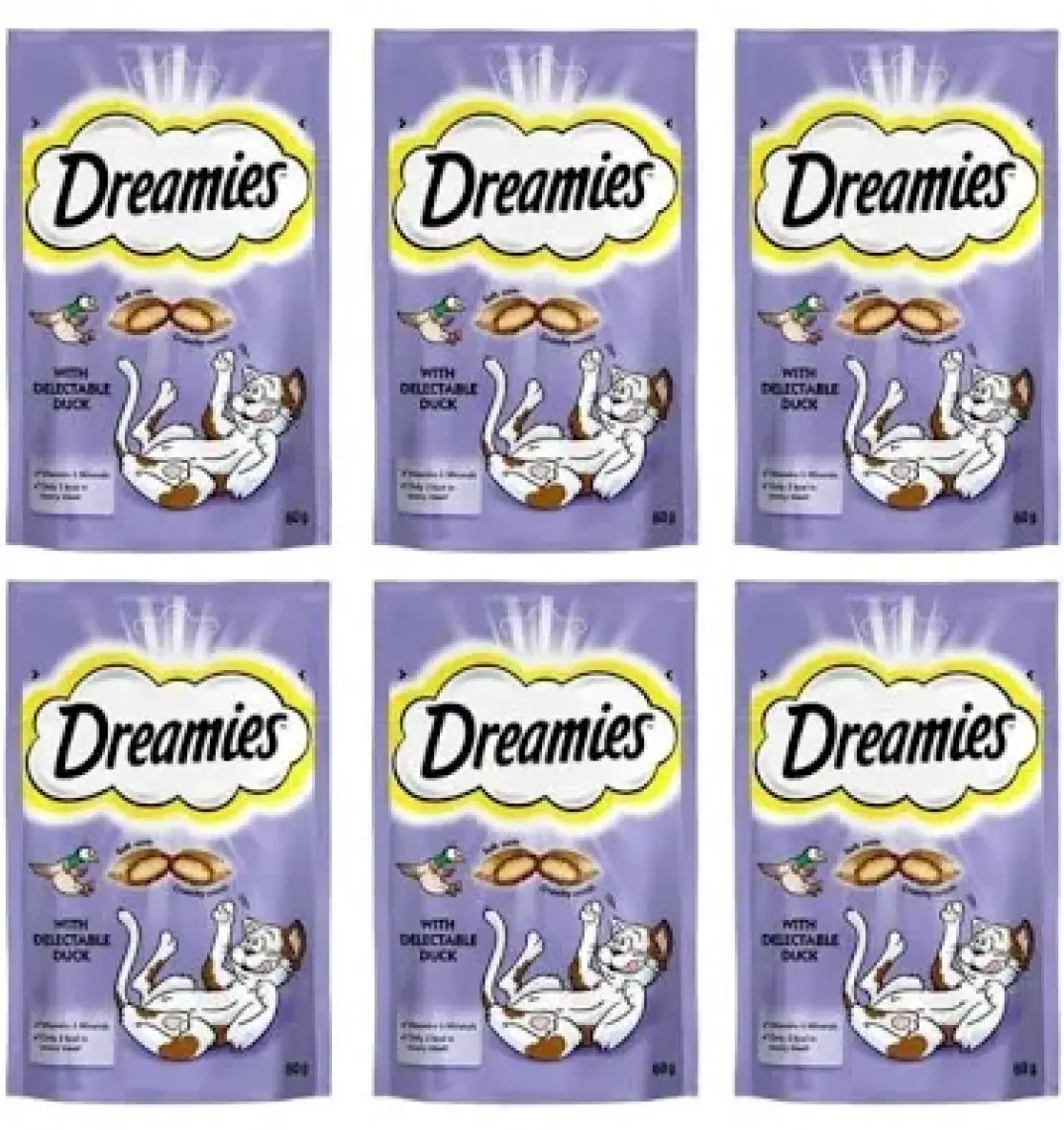 Dreamies Ördekli Kedi Ödül Maması 60 Gr x 6 Adet