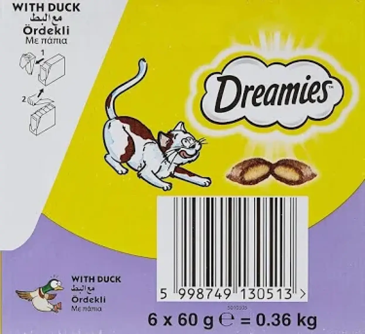 Dreamies Ördekli Kedi Ödül Maması 60 Gr x 6 Adet