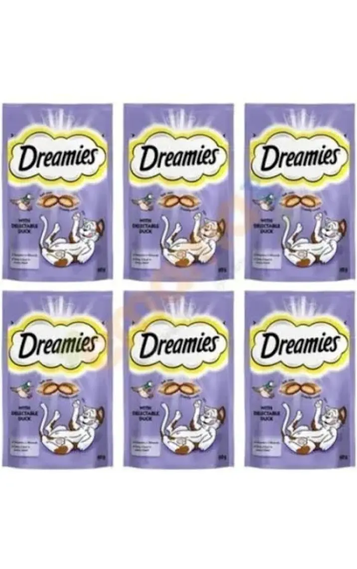 Dreamies Ördekli Kedi Ödül Maması 60 Gr x 6 Adet