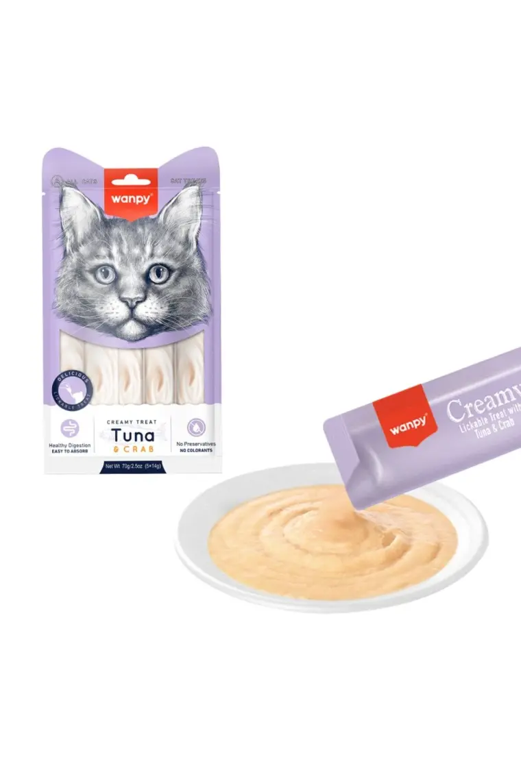 Wanpy Ton - Yengeç Krema Kedi Ödülü 14gr x5