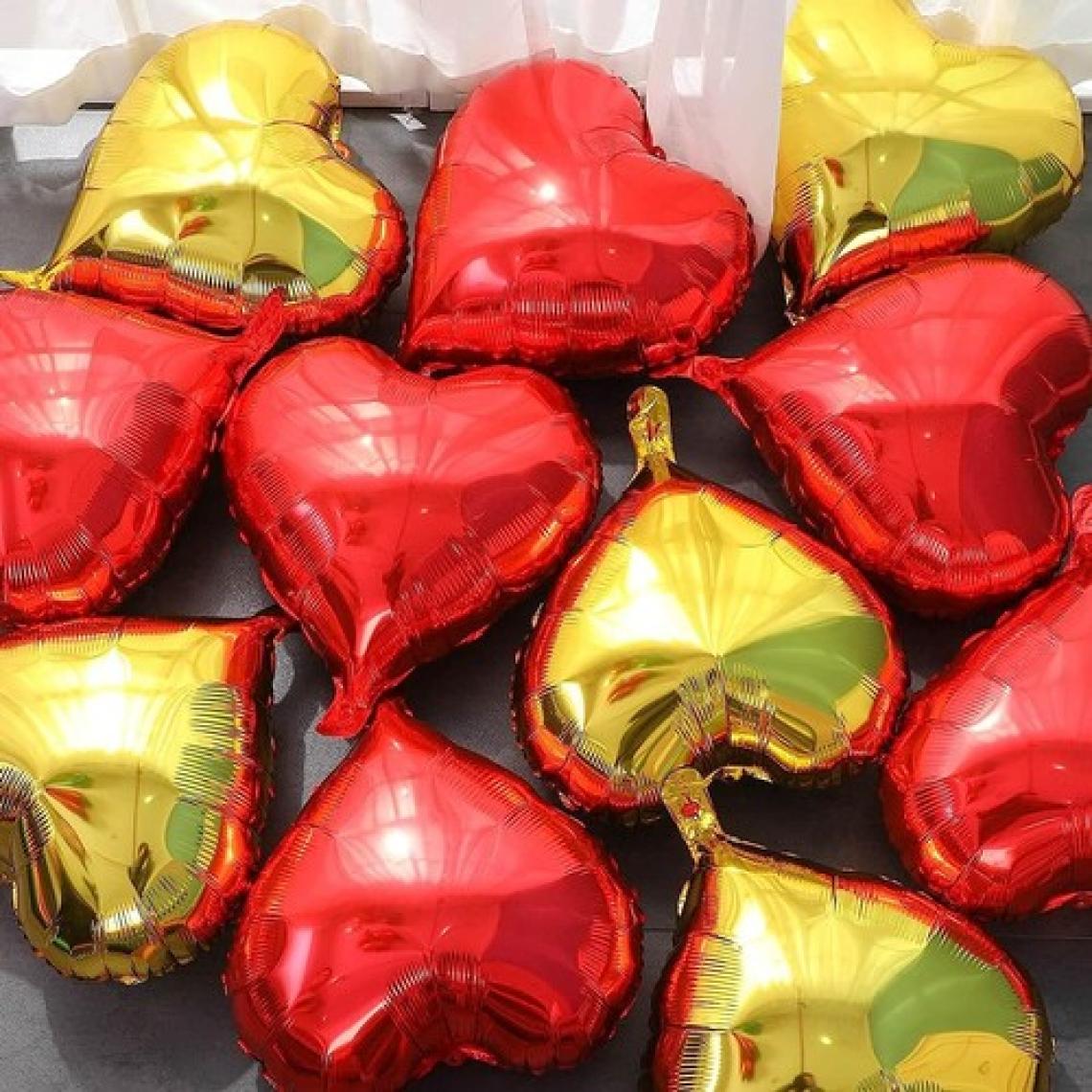 Patladı Gitti Kalp Folyo Balon 18 Inç - 45 cm Doğum Günü Konsept Balon