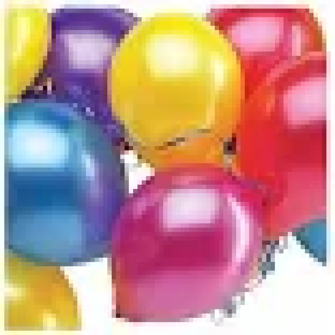 Atom Balon Atom Balon Metalik Karışık Renkli Balon 12 Inç 100 Adet