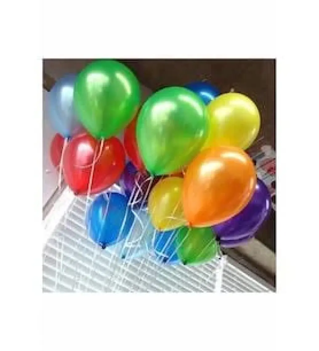 Atom Balon Atom Balon Metalik Karışık Renkli Balon 12 Inç 100 Adet