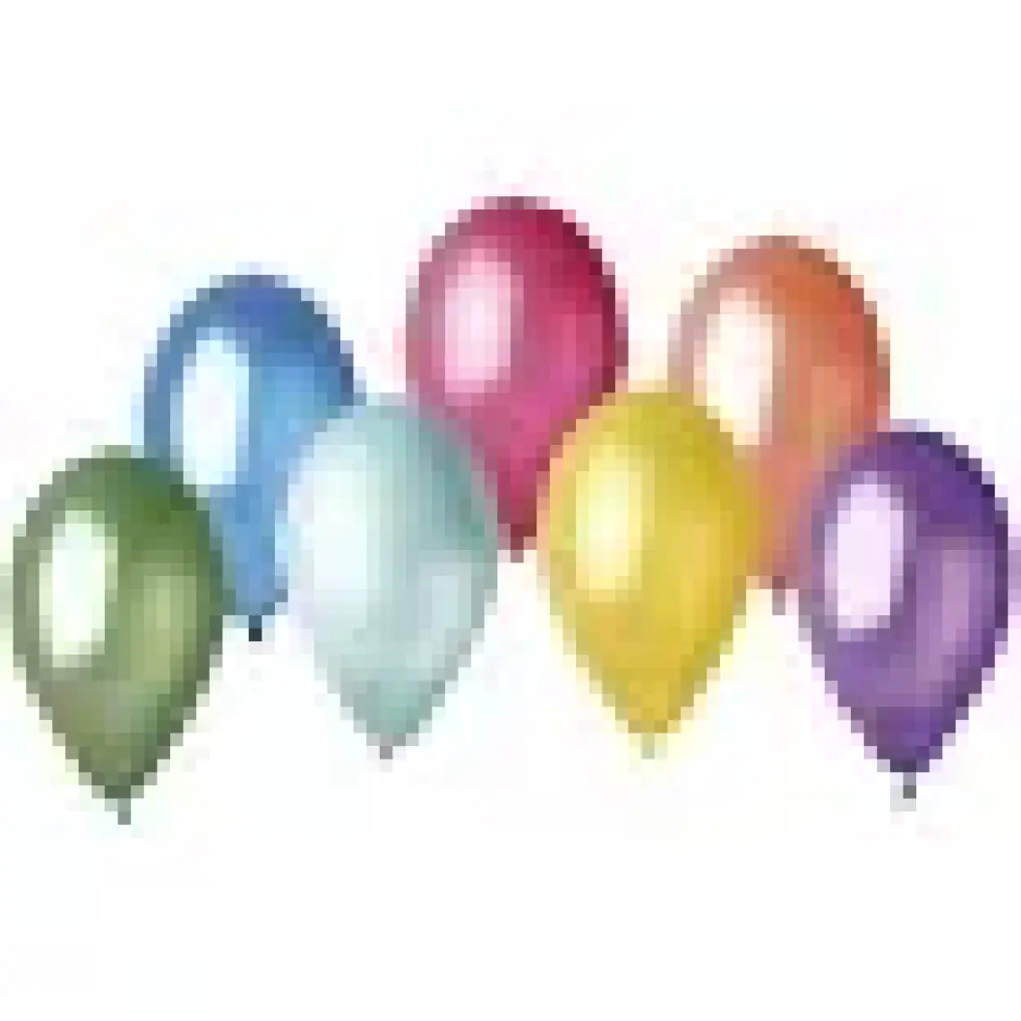 Atom Balon Atom Balon Metalik Karışık Renkli Balon 12 Inç 100 Adet