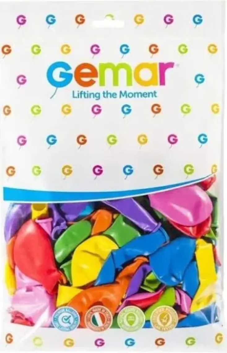 Gemar G90 Balon 100'LÜ Karışık Renk