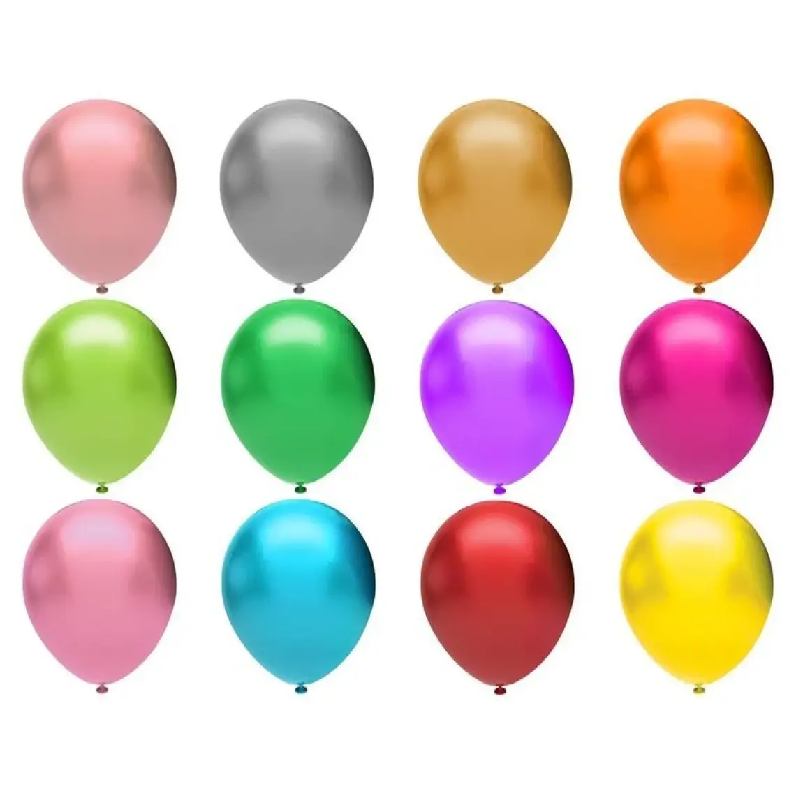 Balonevi Metalik Mor Balon 12 Inch 20'li