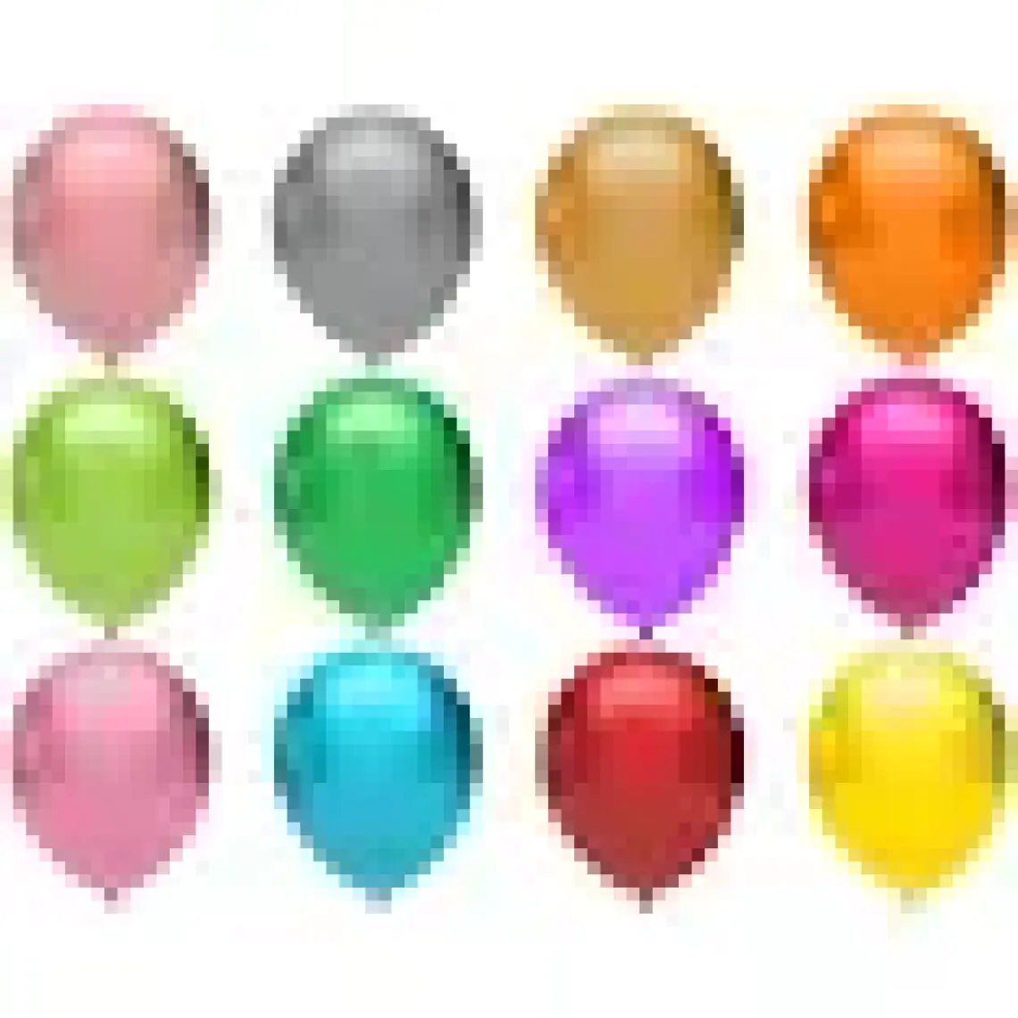 Balonevi Metalik Mor Balon 12 Inch 20'li