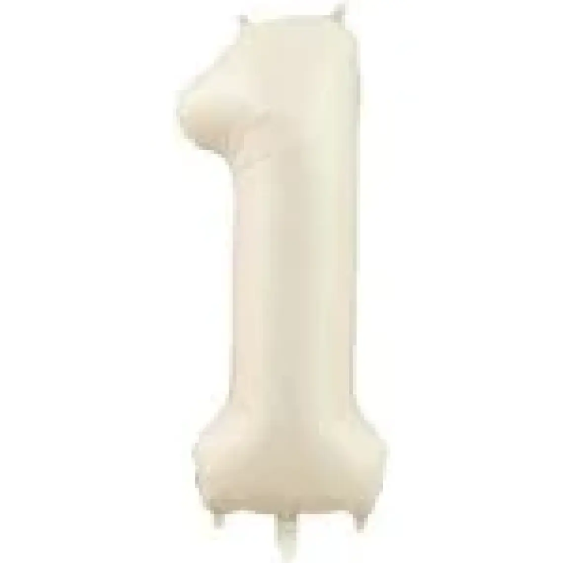 Eğlence Marketi 34 Inç 76 cm Krem Folyo Rakam Balon 1