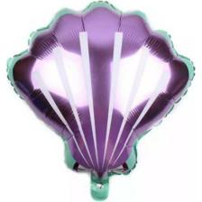 Meri Parti Shell Folyo Balon Deniz Kızı Konsept Deniz Kabuğu