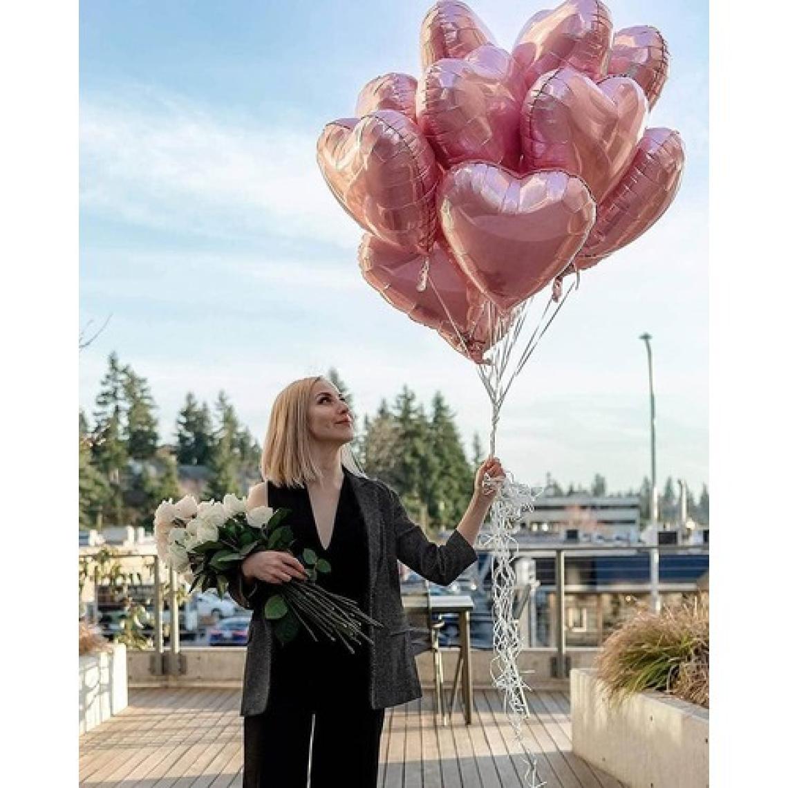 Patladı Gitti Kalp Folyo Balon 18 Inç - 45 cm Doğum Günü Konsept Balon