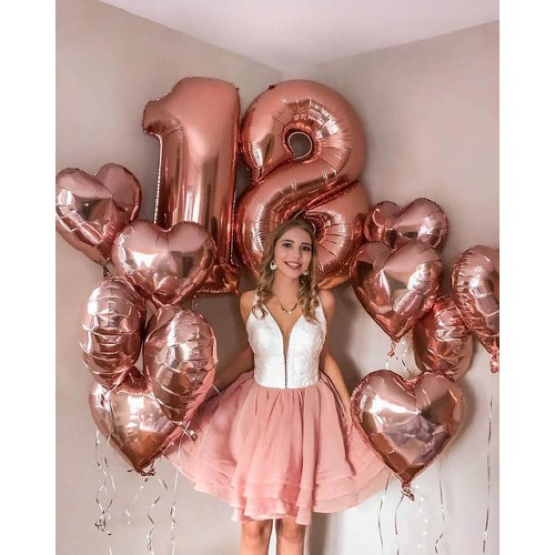 Patladı Gitti Kalp Folyo Balon 18 Inç - 45 cm Doğum Günü Konsept Balon