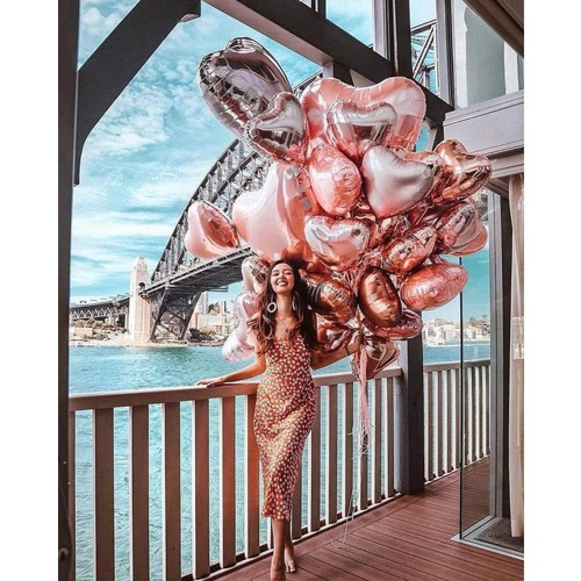 Patladı Gitti Kalp Folyo Balon 18 Inç - 45 cm Doğum Günü Konsept Balon