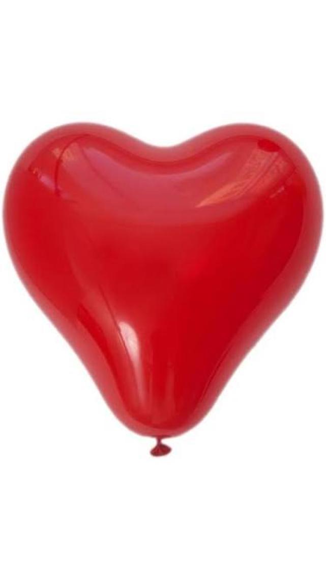 Atom Kalp Balon 100 Adet Baskısız