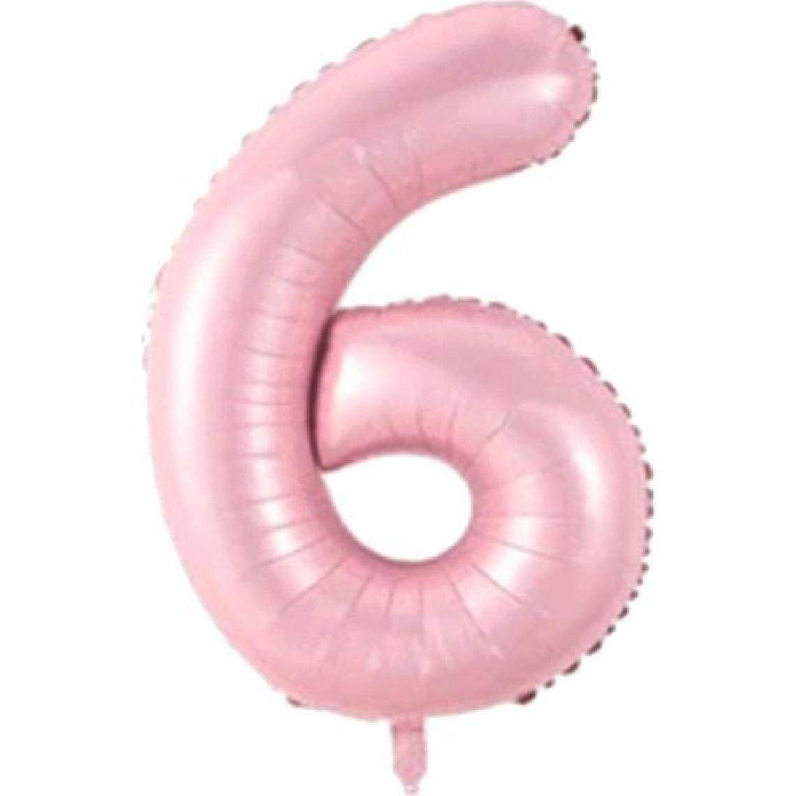 Best Parti Folyo Balon 34 Inç  80 cm 6 Rakam Pembe