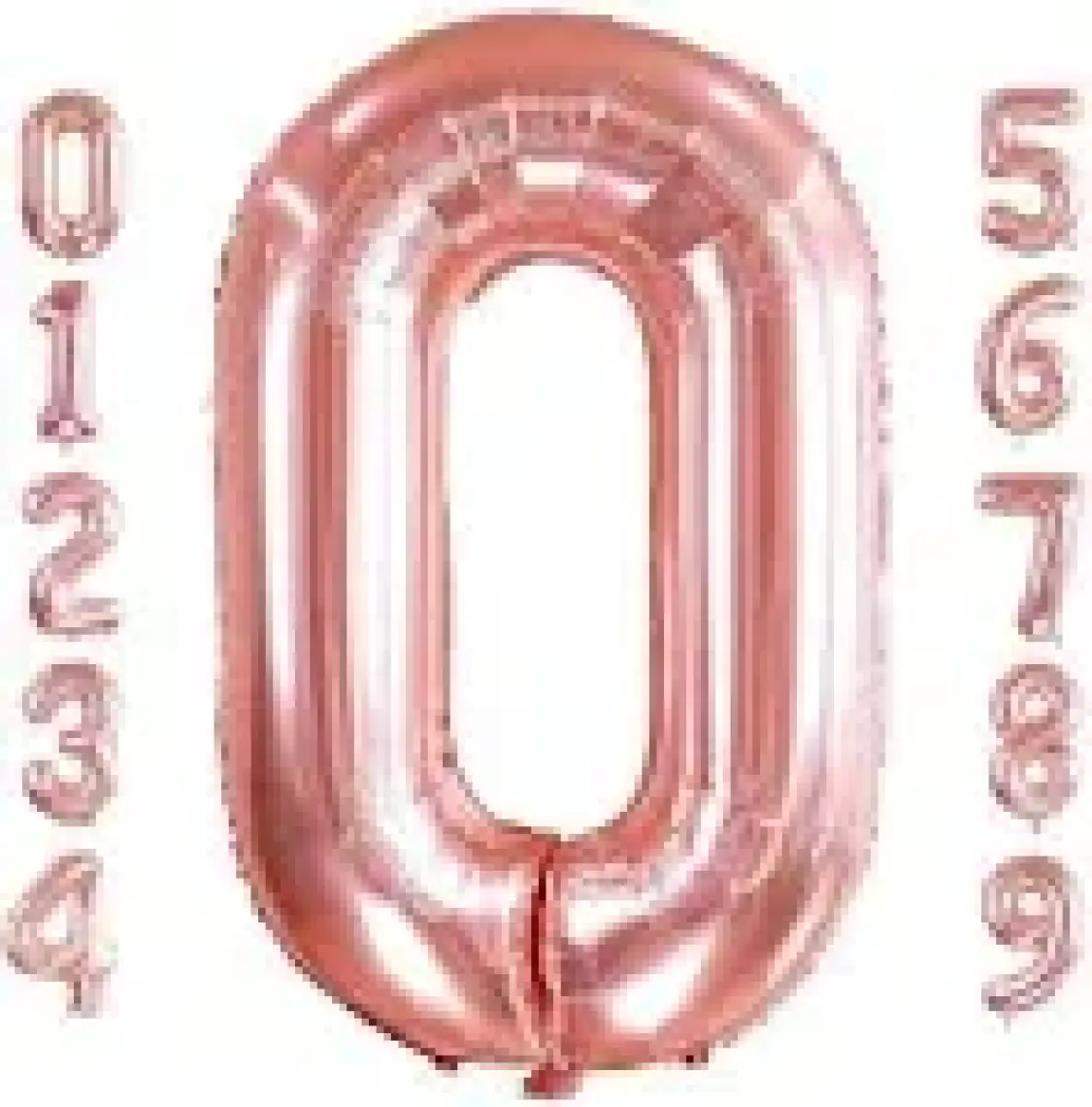 Patladı Gitti 0 Sıfır Rakam Rose Gold Folyo Balon 32-34" Inc 82 cm