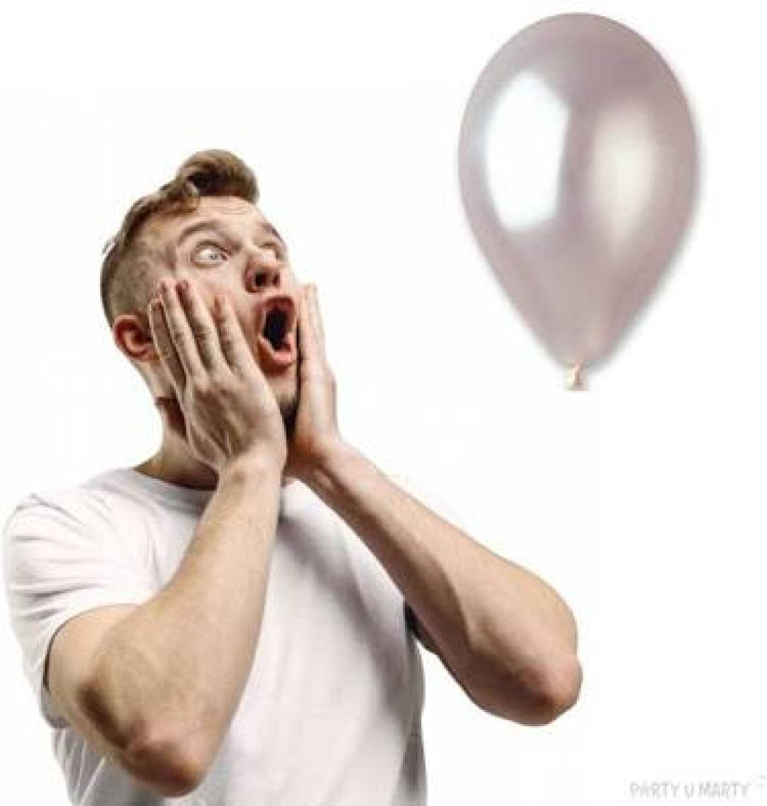 Gemar Metalik Balon Beyaz 100'lü Paket