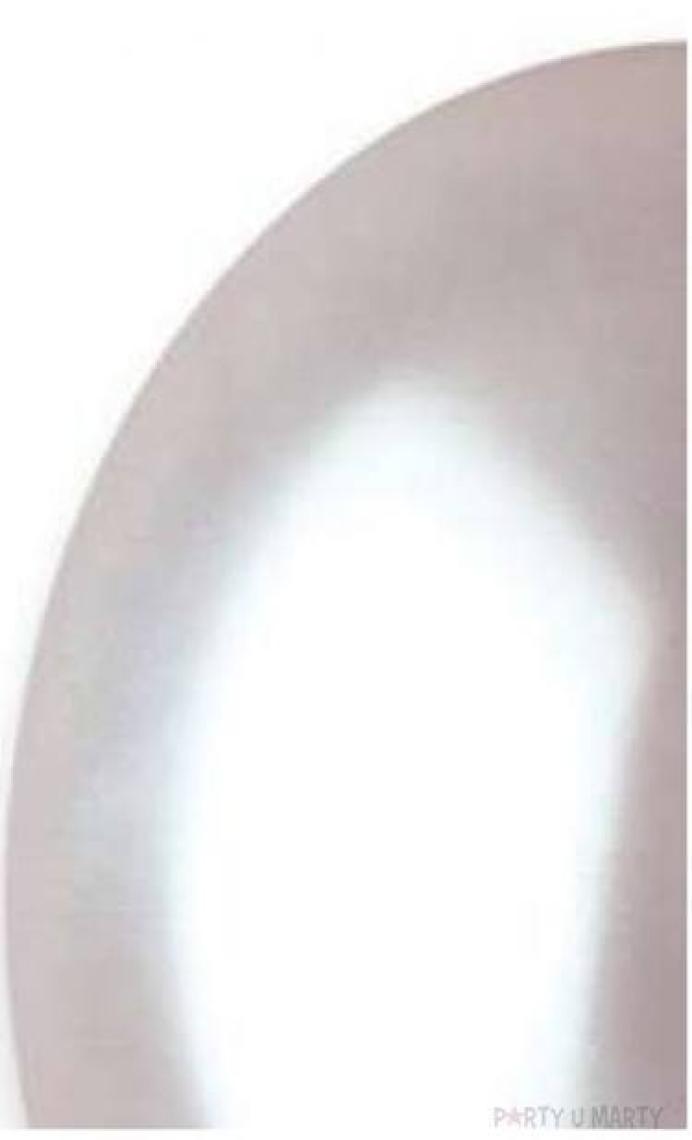 Gemar Metalik Balon Beyaz 100'lü Paket