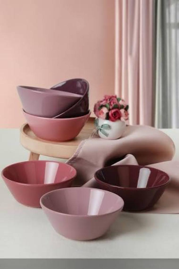 Keramika Mixed Hitit Çorba Kasesi 14 cm 6 Adet - 406/620