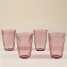 Splendid 4'lü Meşrubat Bardağı Seti Mürdüm 395 cc