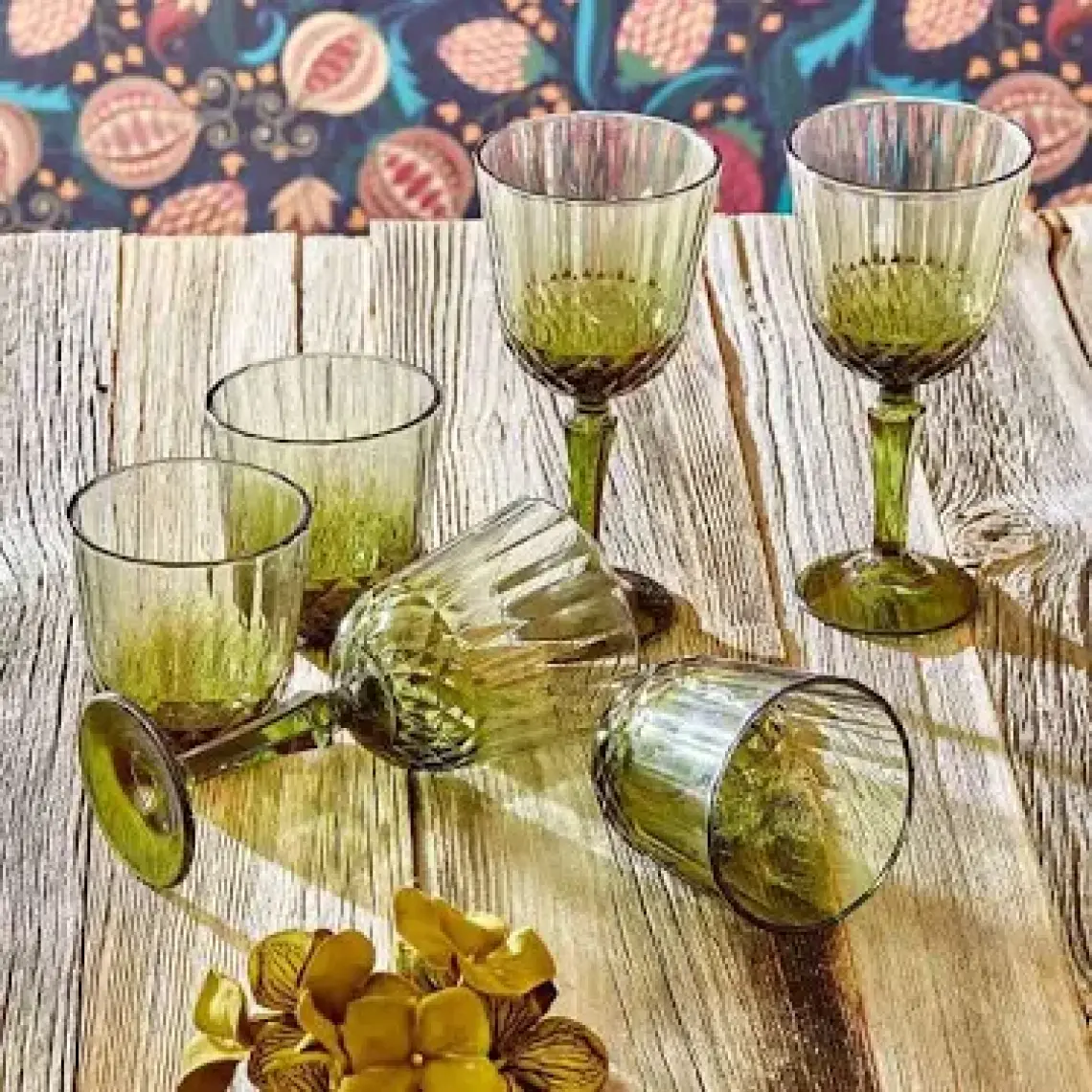 Colore Kesme Bardak Yeşil (320 CC)