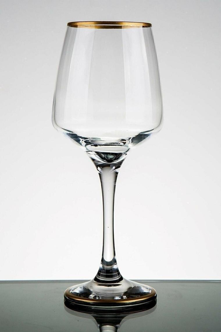 S&k Glass 61 Parça 12 Kişilik Çeyiz Seti Su Takımı (ALTIN YALDİZLİ)
