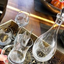 Sadece-sglass 61 Parça 12 Kişilik Kesme Çeyiz Su Takımı, Cam Sürahi Bardak Kadeh Içecek Takımı