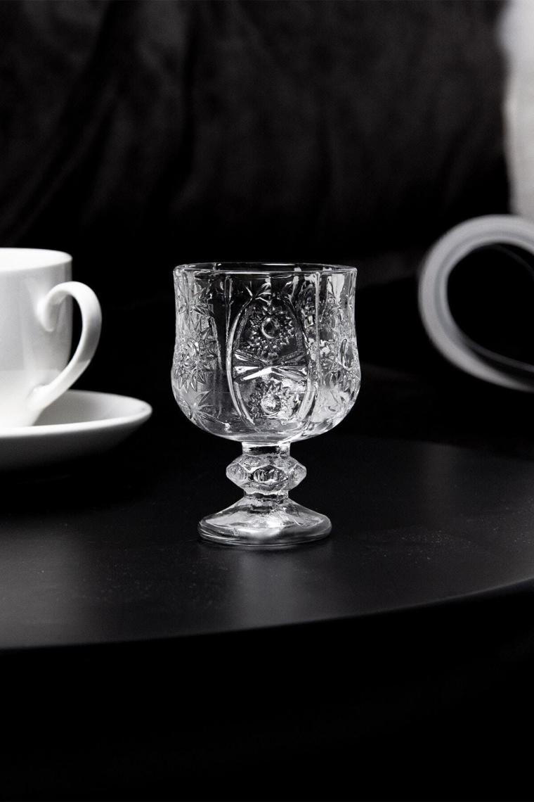Kristal Kesme 6 Adet Kahve Yanı Su / Likör Bardağı