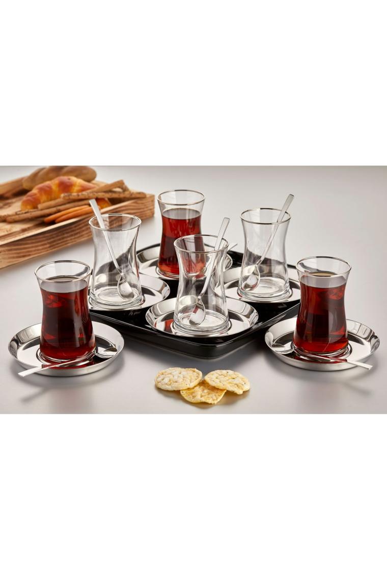 12 Parça Mess Sade Çay Seti