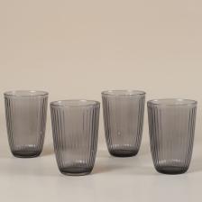 Splendid 4'lü Meşrubat Bardağı Seti Füme 395 cc