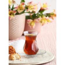 Cam 12'li Alya Çay Seti Çay Bardağı 12 Parça Beyaz 200-249 ml