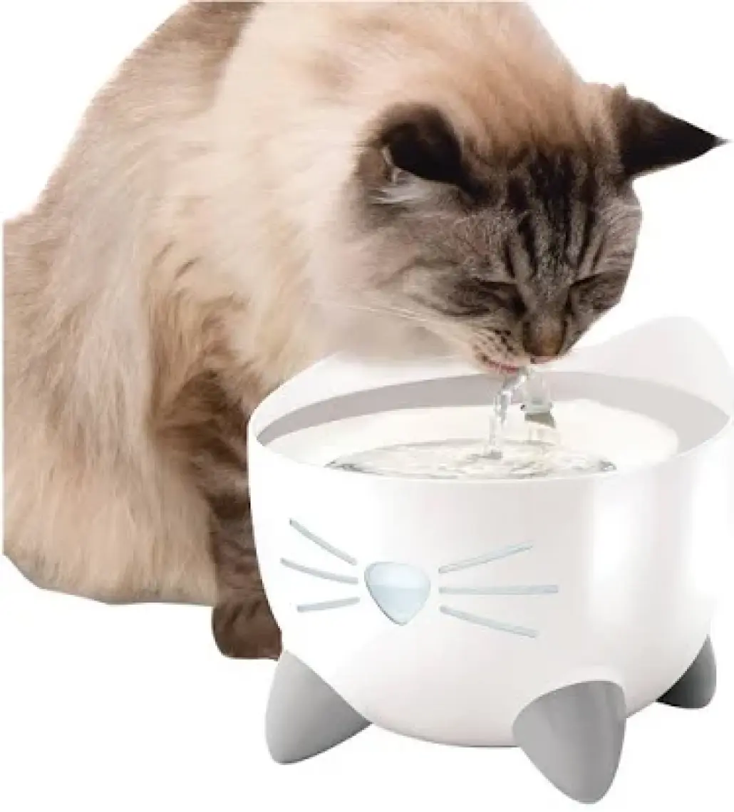 Cat İt Pixi Beyaz Kedi Çeşmesi