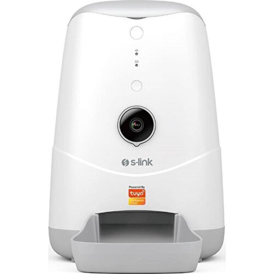 S-link Swapp SL-20 Smart HD Kameralı Wi-Fi TUYA Destekli Akıllı Otomatik Kedi Köpek Besleyici