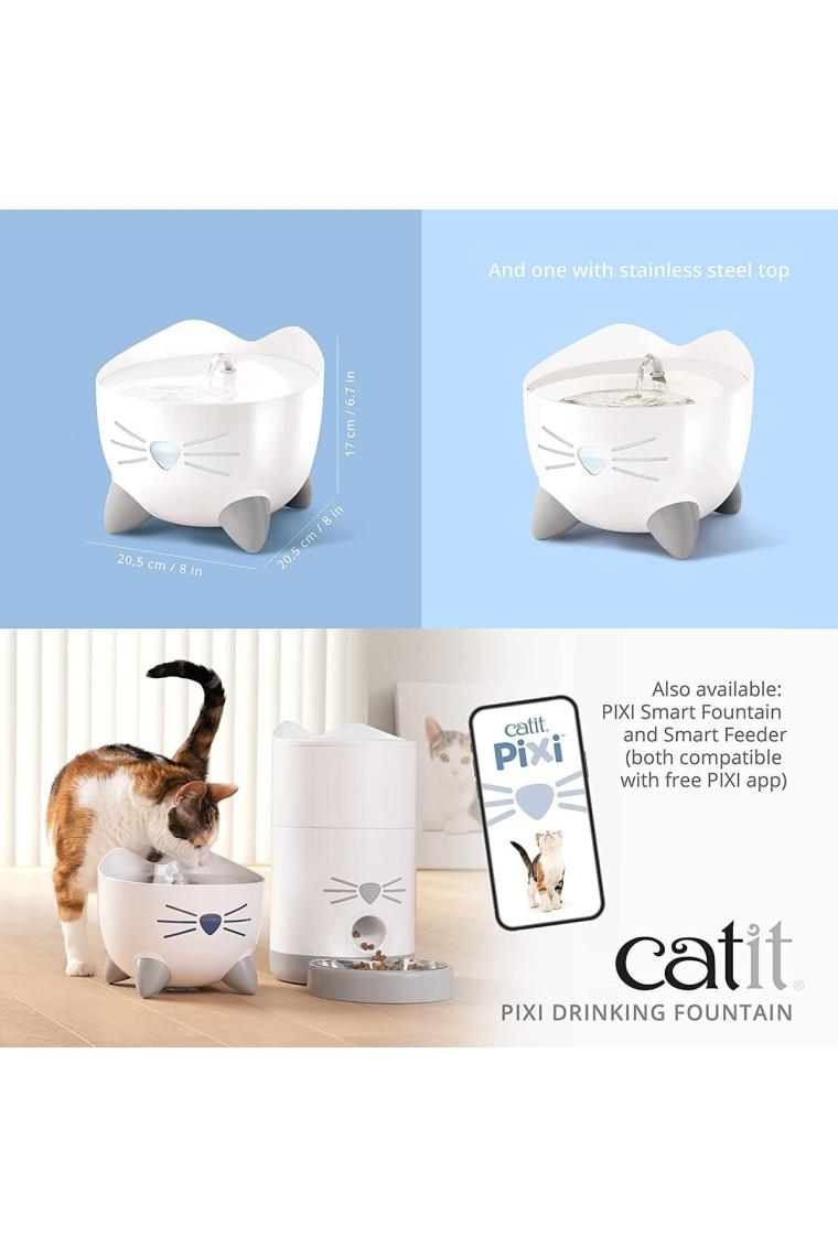 Catit Pixi Fountain 2 lt Beyaz Kedi ve Köpek Otomatik Su Kabı