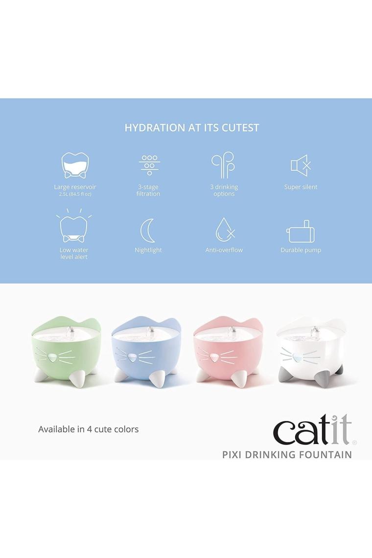 Catit Pixi Fountain 2 lt Beyaz Kedi ve Köpek Otomatik Su Kabı