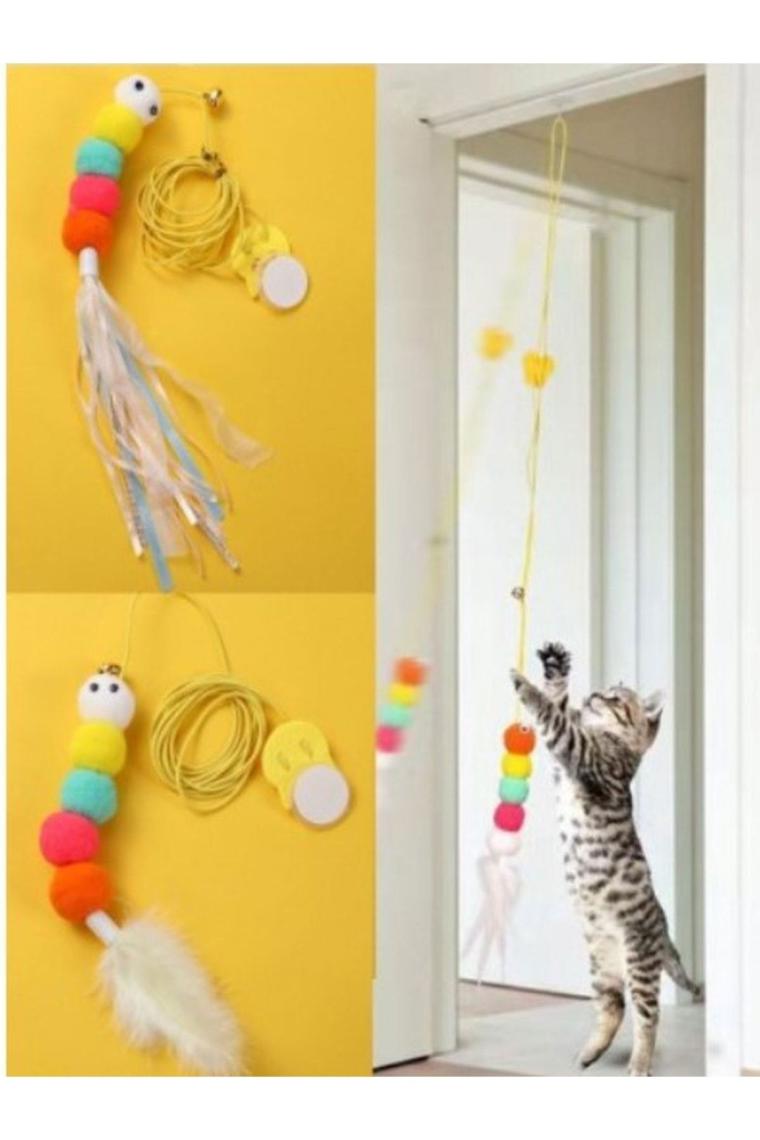 Venelda Elastik Kendinden Yapışkanlı Kedi Oyun Oltası