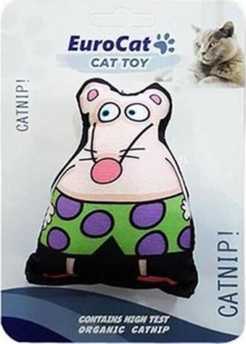 Eurocat Kedi Oyuncağı Süper Fare Beyaz 9,5 cm
