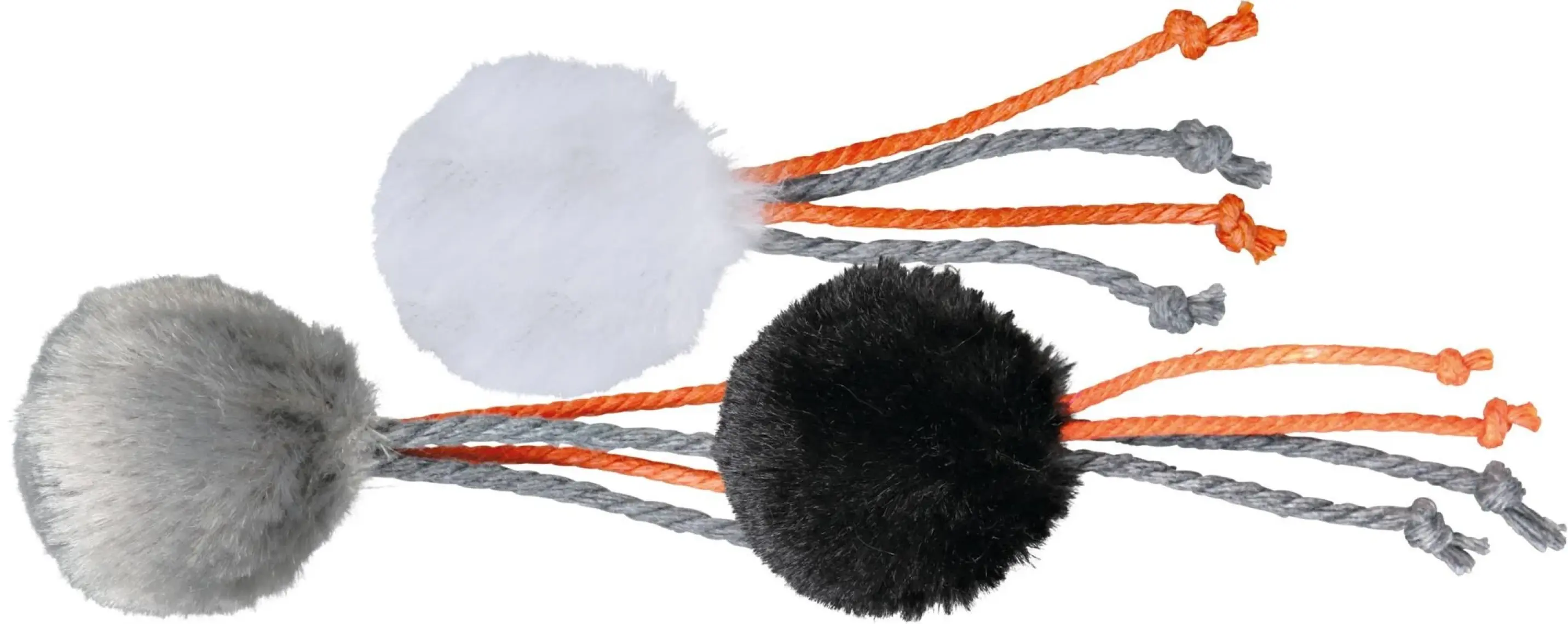 Trixie kedi oyuncağı zilli kediotlu peluş top 4cm