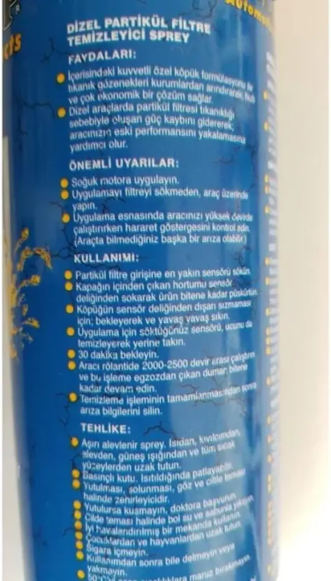 Double-Up Dizel Partikül Filtre Temizleyici Sprey 500 ml