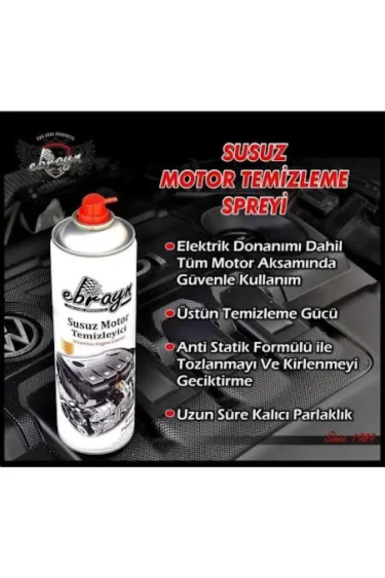 Ebrayn Susuz Motor Yıkama ve Temizleme Spreyi Aerosol 500ML