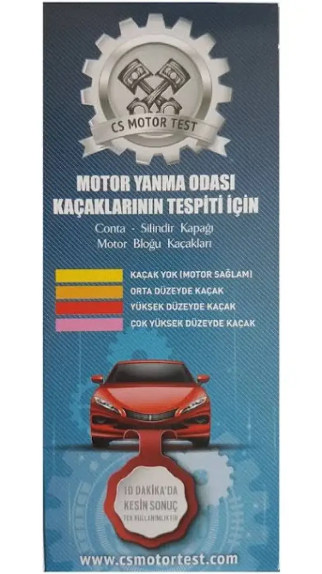 CS Motor Kaçak Testi: Silindir Kapak Contası ve Blok Çatlaklarını 10 Dakikada Tespit Edin! Tüm Araç Modellerine Uygun, Çok Amaçlı ve Kolay Kullanım.